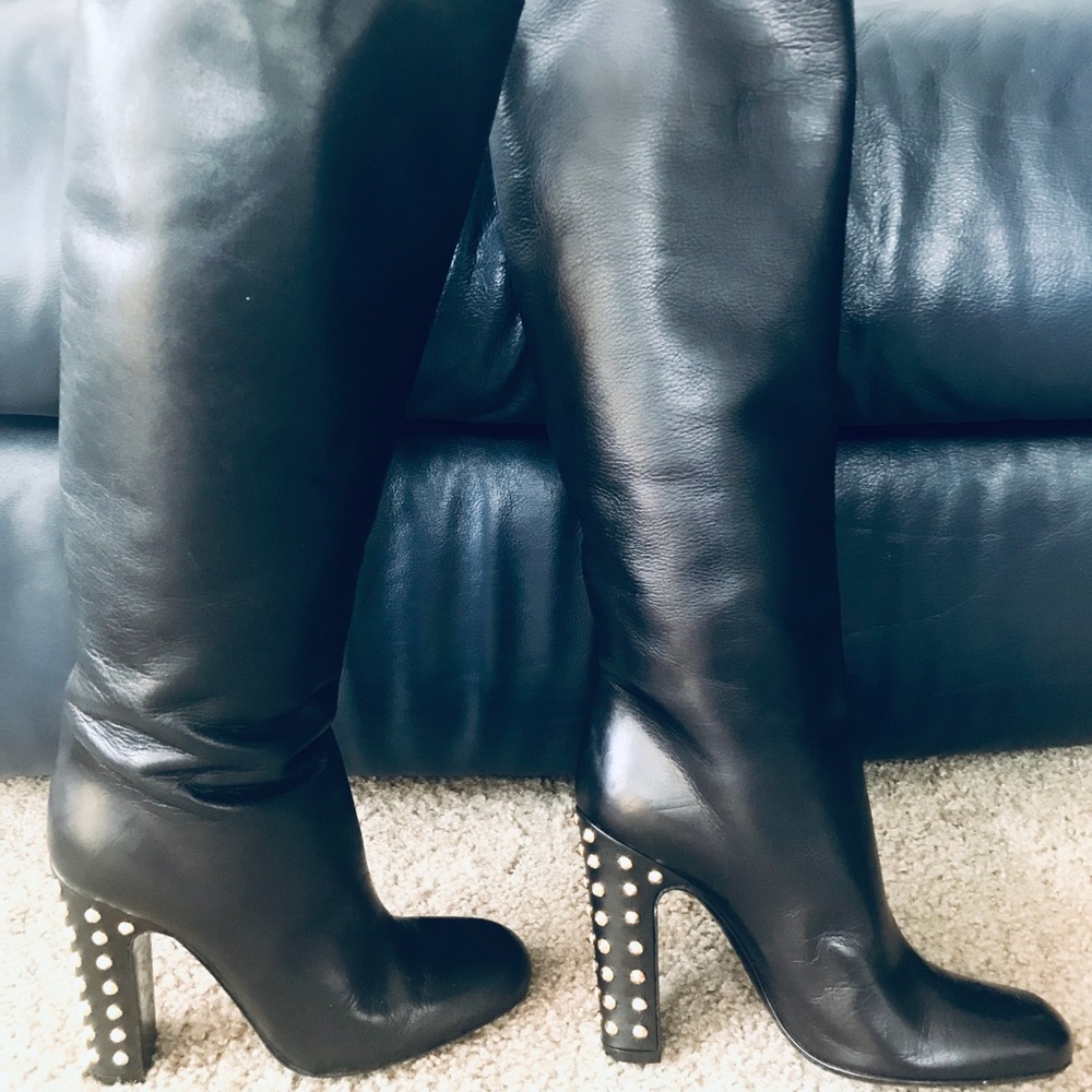Gucci boots tall leather - Picture 1 of 2